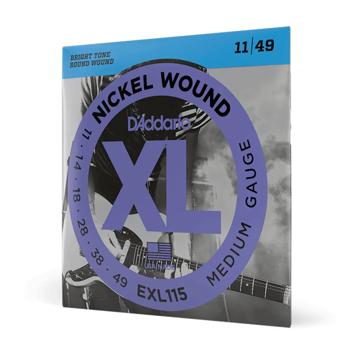Cuerdas D’Addario EXL115 11–49 para guitarra eléctrica
