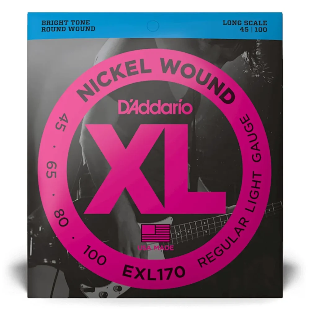 Cuerdas D’Addario EXL170 para bajo eléctrico 4 cuerdas calibre 45–100