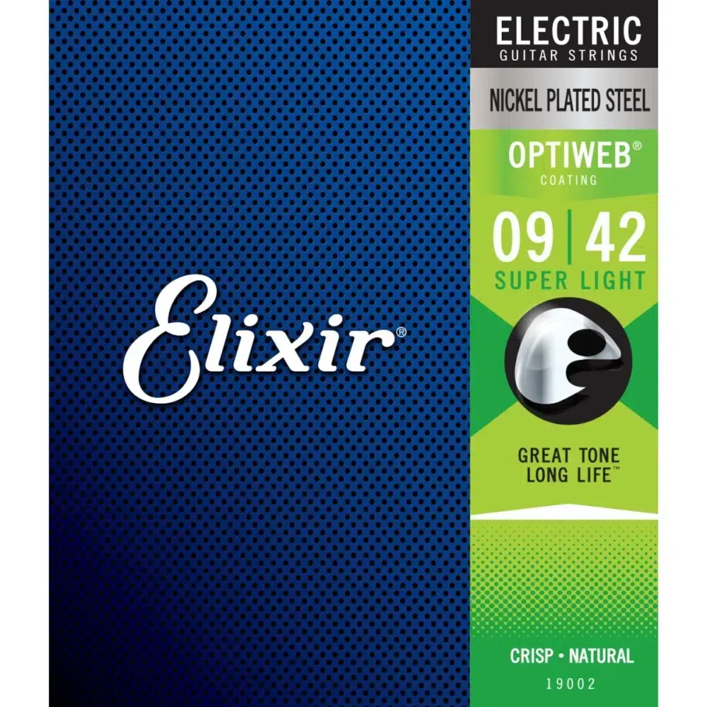 Cuerdas Elixir 19002 Optiweb para guitarra eléctrica calibre 09–42