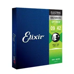 Cuerdas Elixir 19002 Optiweb para guitarra eléctrica calibre 09–42
