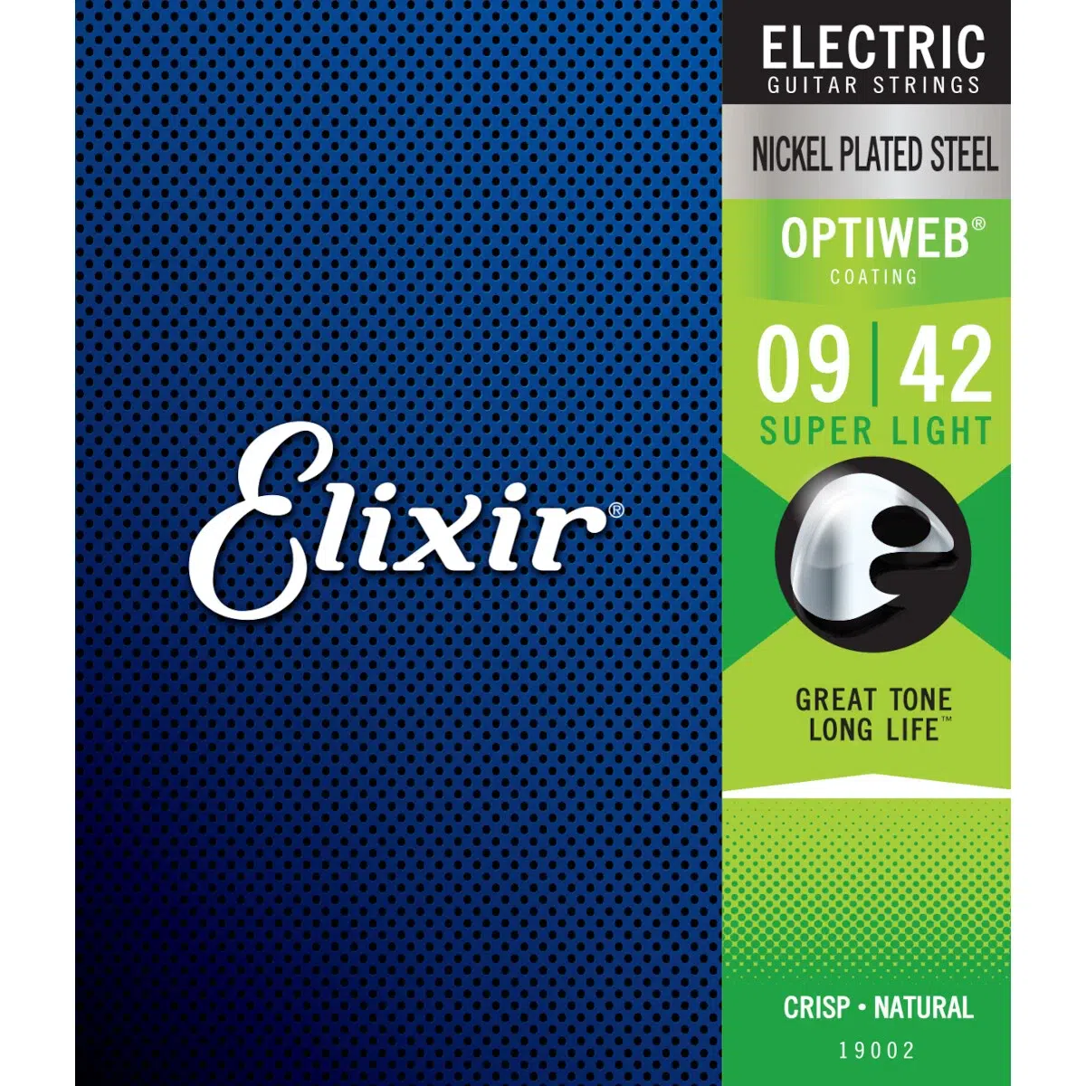 Cuerdas Elixir 19002 Optiweb para guitarra eléctrica calibre 09–42