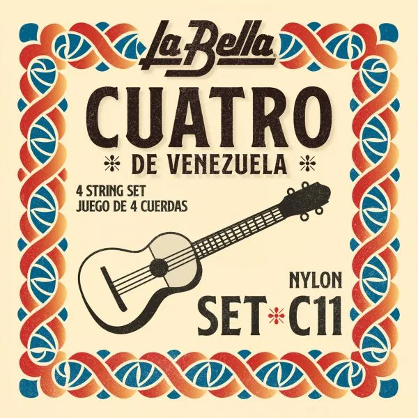 Cuerdas La Bella C11 para Cuatro Venezolano, nylon profesional