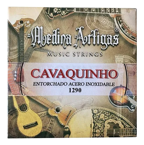 Cuerdas Medina Artigas 1290 para cavaquinho entorchado en acero inoxidable