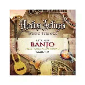 Cuerdas Medina Artigas 1440/8D steel golden alloy para banjo 8 cuerdas