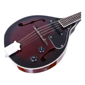 Mandolina electroacústica Etinger cherry 8 cuerdas con funda