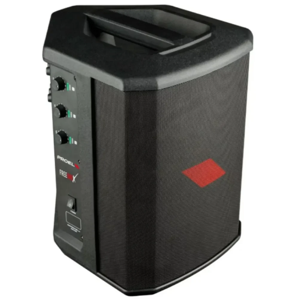 Parlante Bluetooth Proel con batería recargable y mezclado
