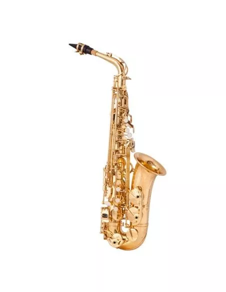 Saxofón alto dorado Etinger SA-50 con estuche rígido
