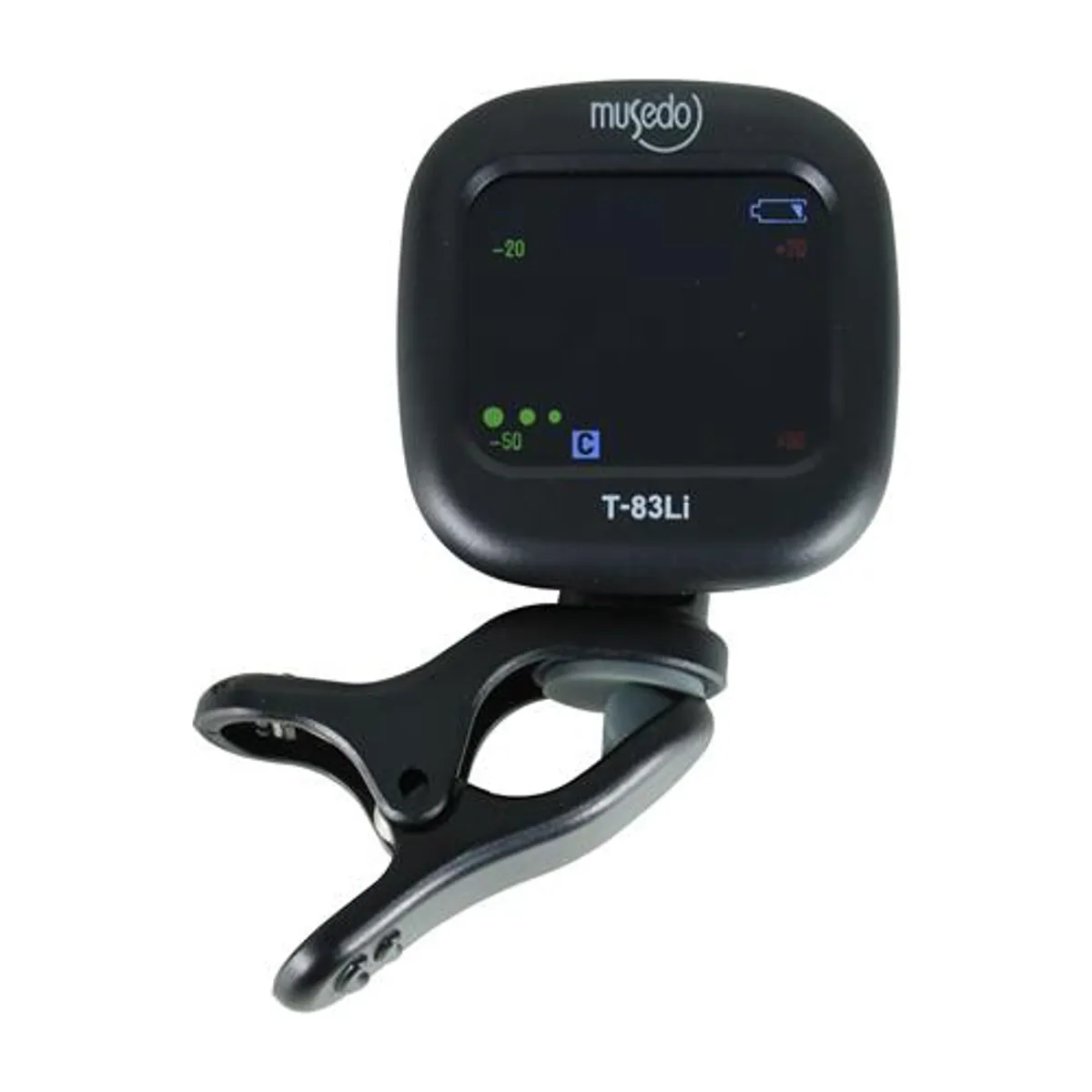 Afinador de pinza Musedo T-83Li cromático recargable con pantalla LCD