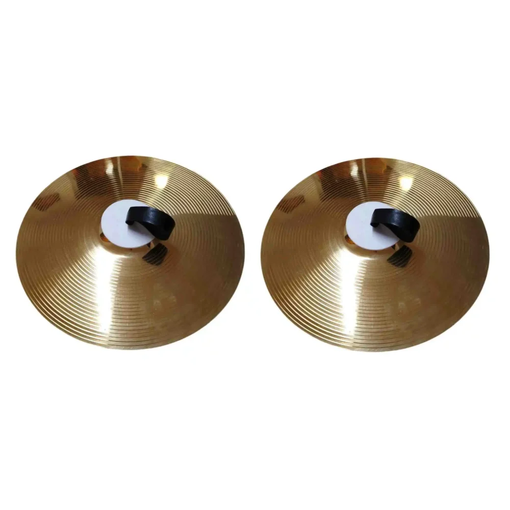 Platillos de 16 pulgadas con asas antideslizantes para bandas de guerra – sonido potente