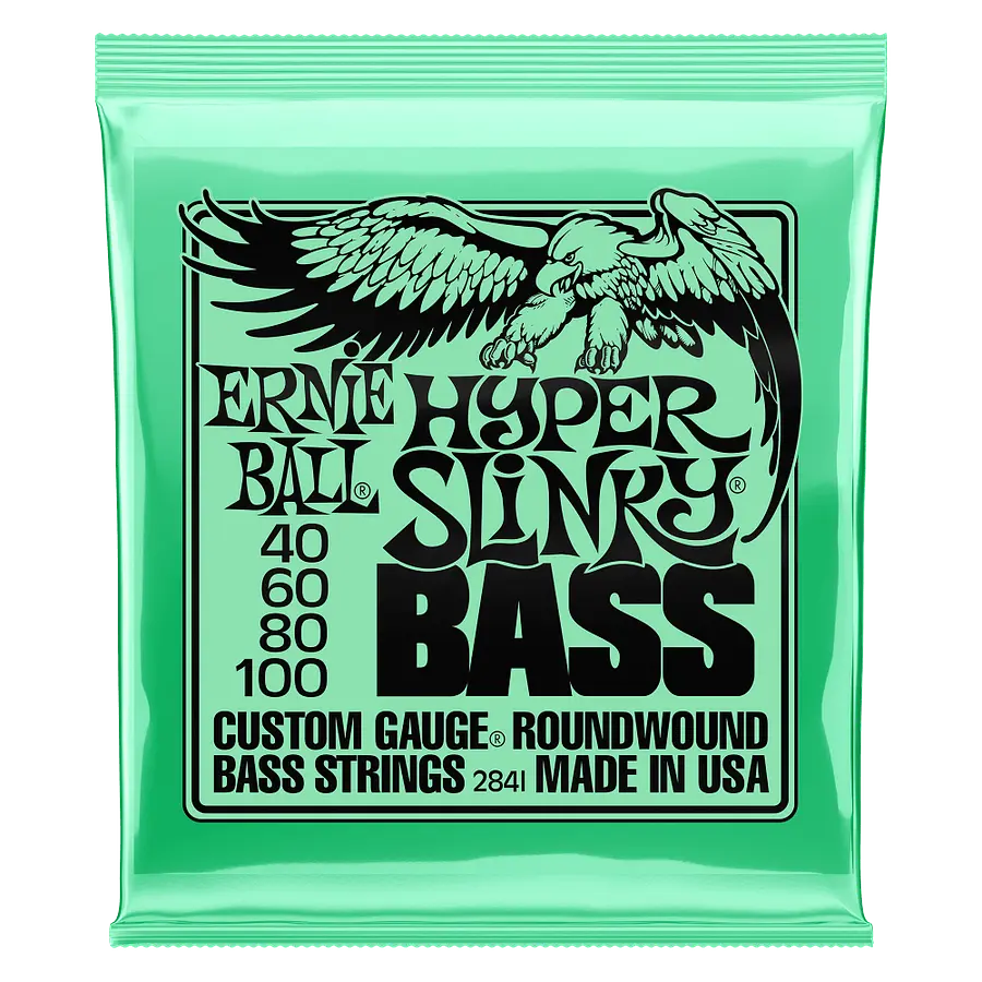 Cuerdas ernie ball 2841 hyper slinky bajo 4 cuerdas 40 100