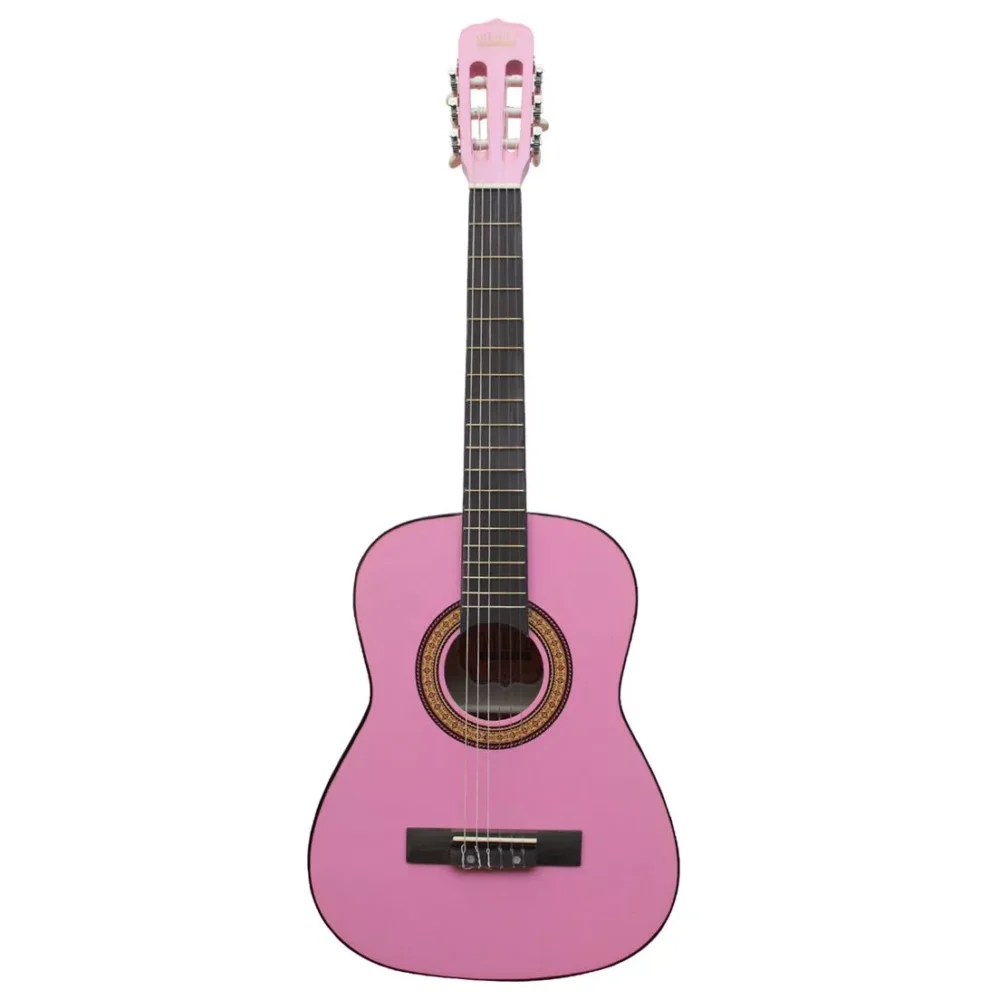 Guitarra clásica infantil Bilbao BIL-12PK de 34” en color rosado