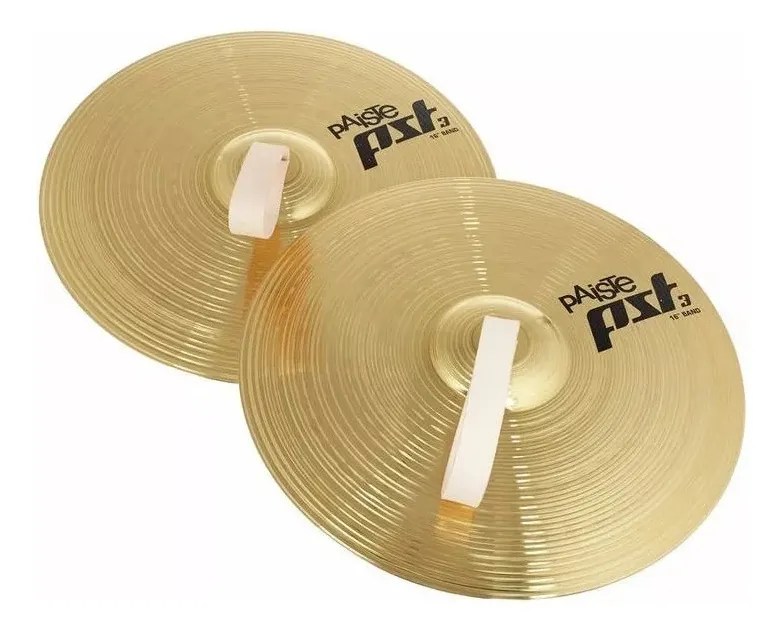 Par de platillos Paiste PST3 16 pulgadas para banda, con correas incluidas