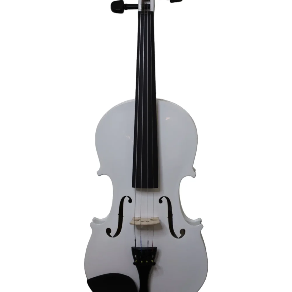 Violín livorno 1/2 color blanco liv-27wh con arco y estuche