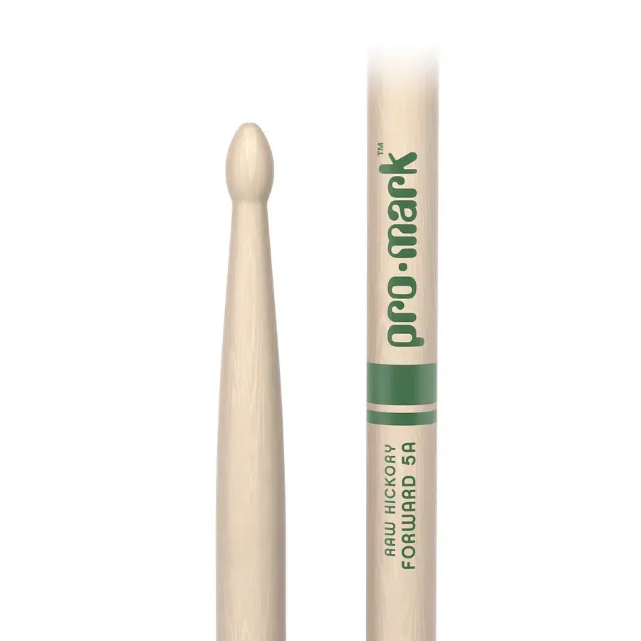 baquetas promark 5a raw hickory punta de madera
