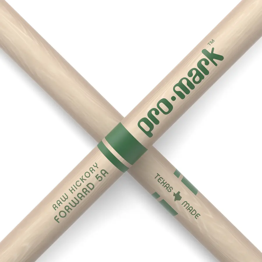 baquetas promark 5a raw hickory punta de madera