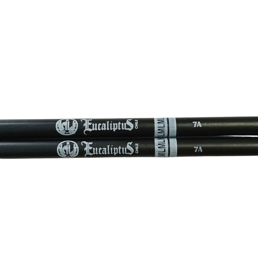 baquetas negras eucaliptus 7A ML fabricación chilena