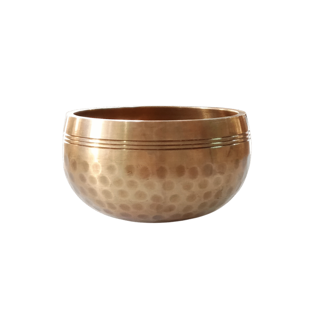 cuenco tibetano artesanal de nepal con baqueta