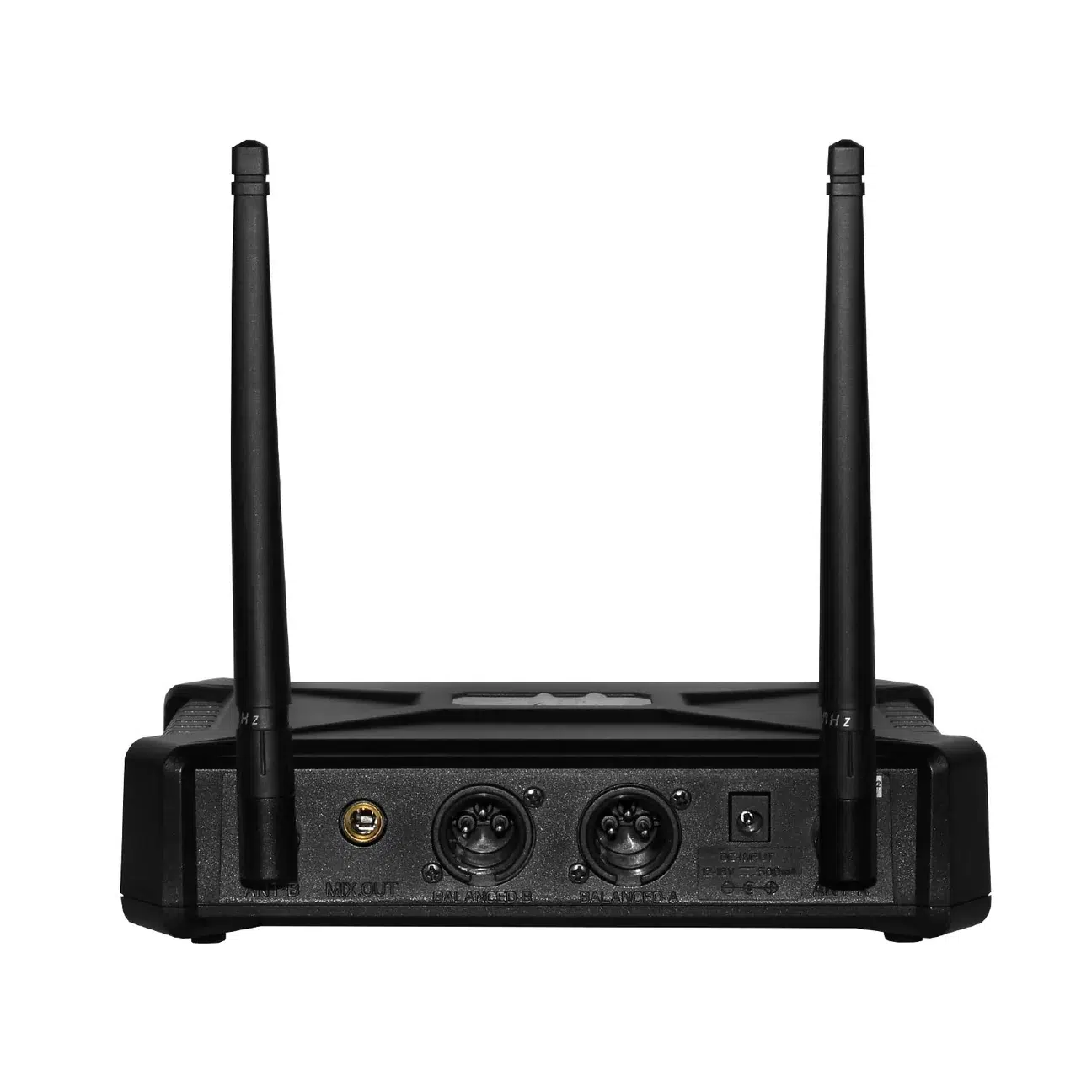 Micrófono inalámbrico doble SKP UHF 600 Pro con receptor de doble antena y sincronización IR
