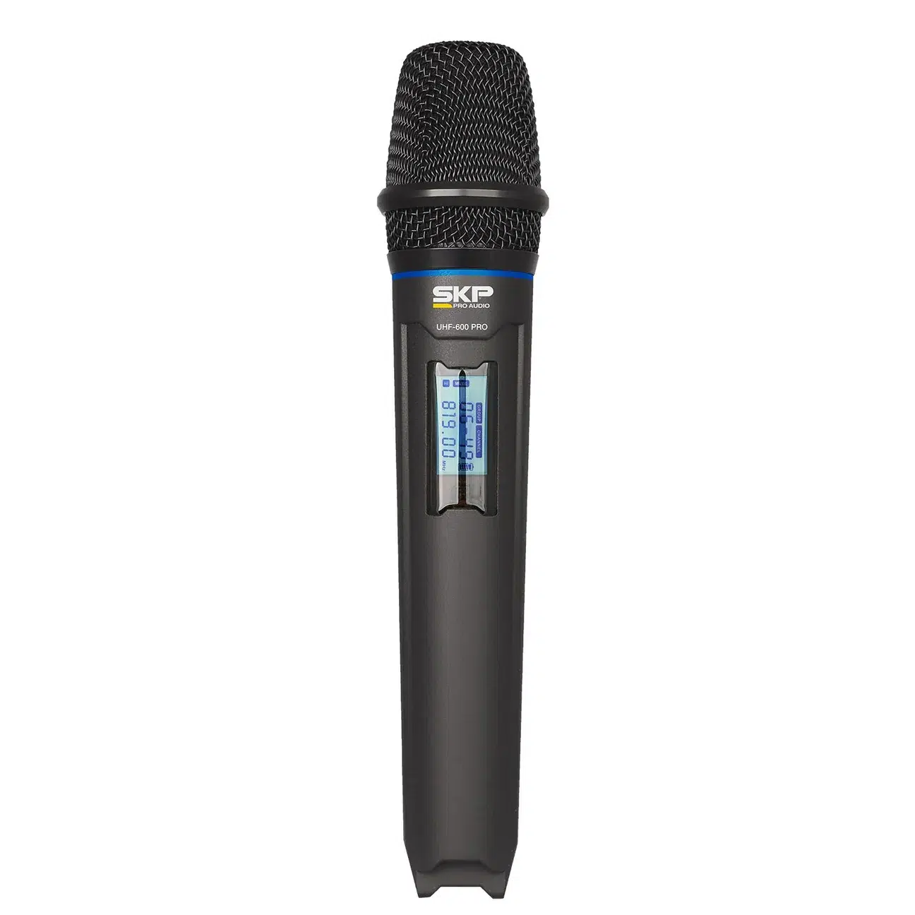 Micrófono inalámbrico doble SKP UHF 600 Pro con receptor de doble antena y sincronización IR