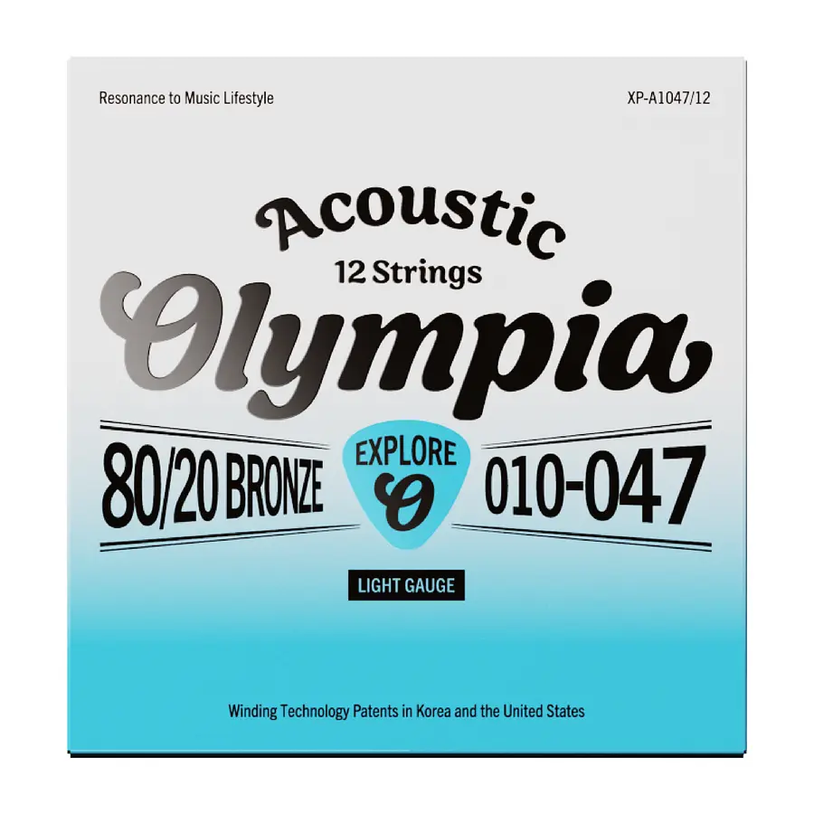 cuerdas guitarra 12 cuerdas olympia electroacustica