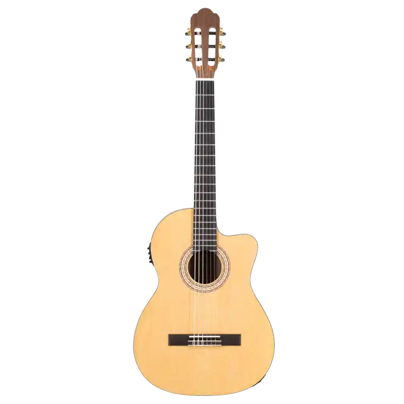 Guitarra electroacústica Prodipe Primera 4/4 CEQ natural con tapa de picea y sistema EP-1