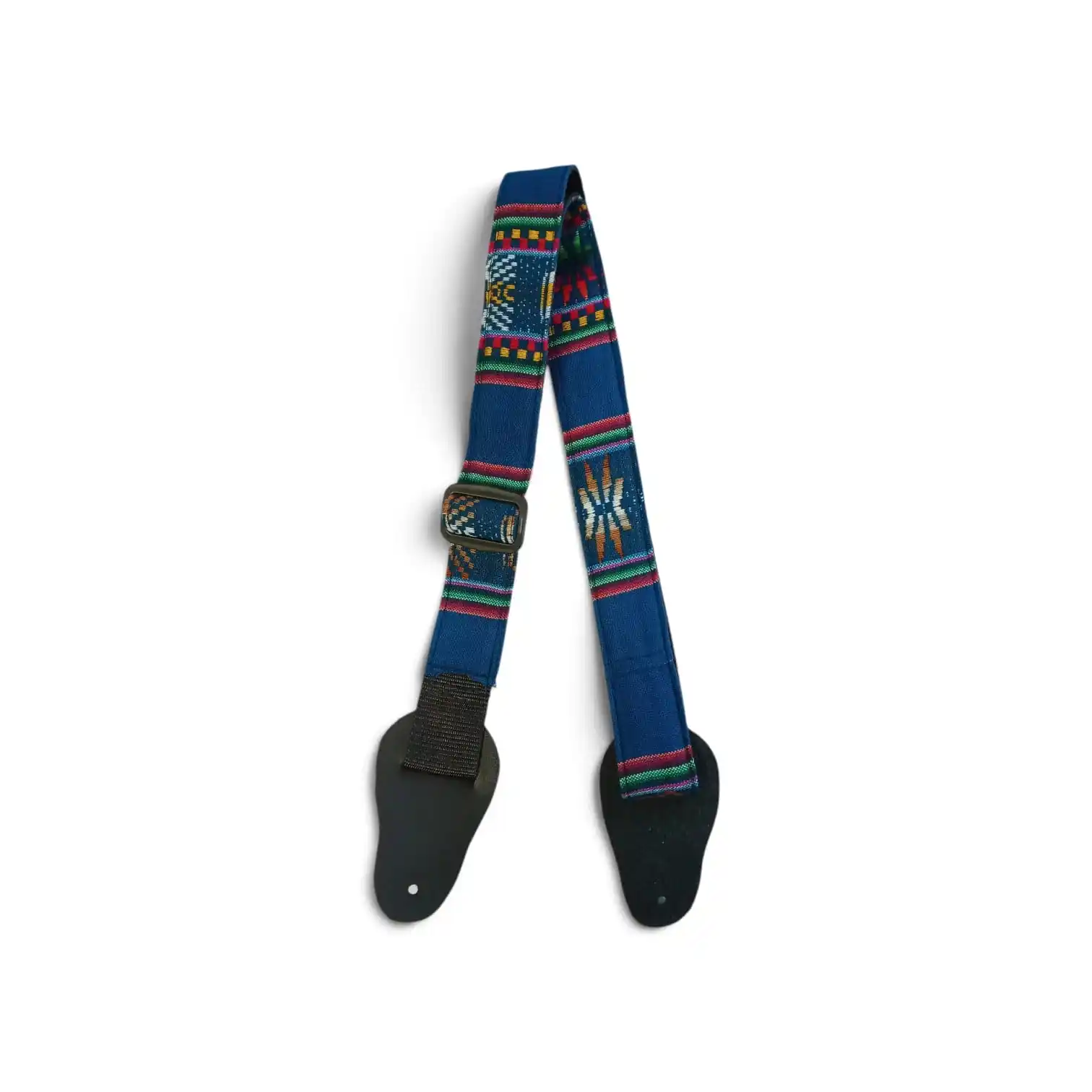 Correa para charango de aguayo boliviano color azul