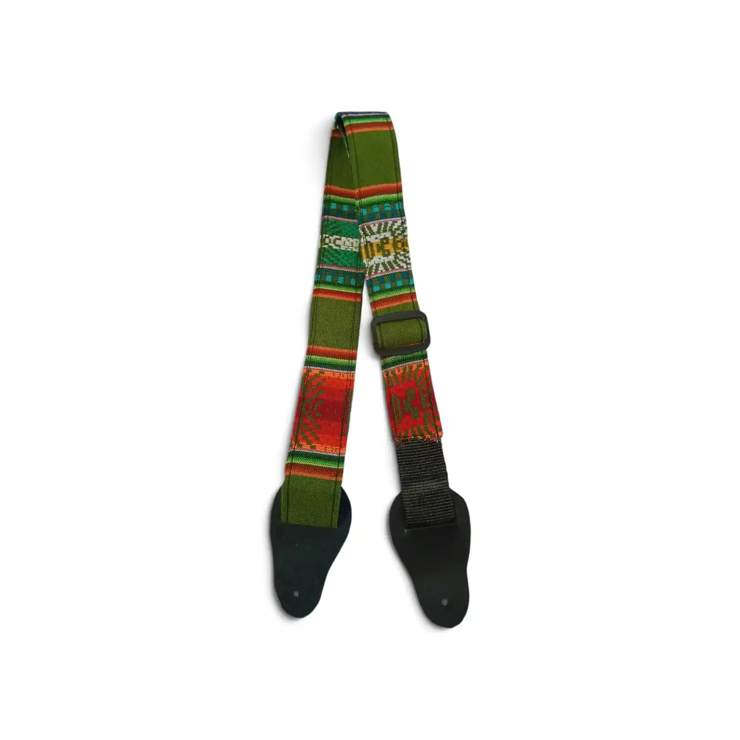 Correa para charango de aguayo boliviano color verde