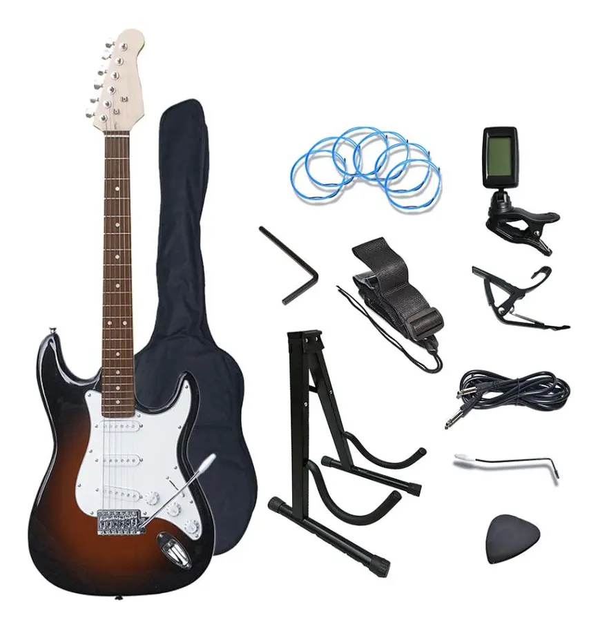 Pack guitarra Scorpion PAC-10SB Sunburst con funda y accesorios