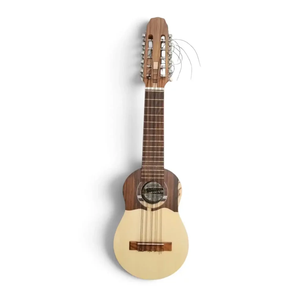 Charango Quispe Torres Matte de fabricación boliviana en naranjillo, pino abeto y jacarandá