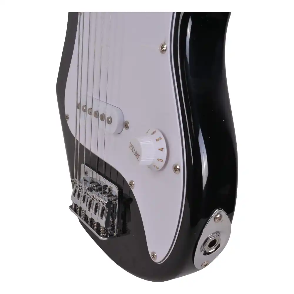 Guitarra infantil Cipriani PKW2W negra con amplificador 2W y accesorios