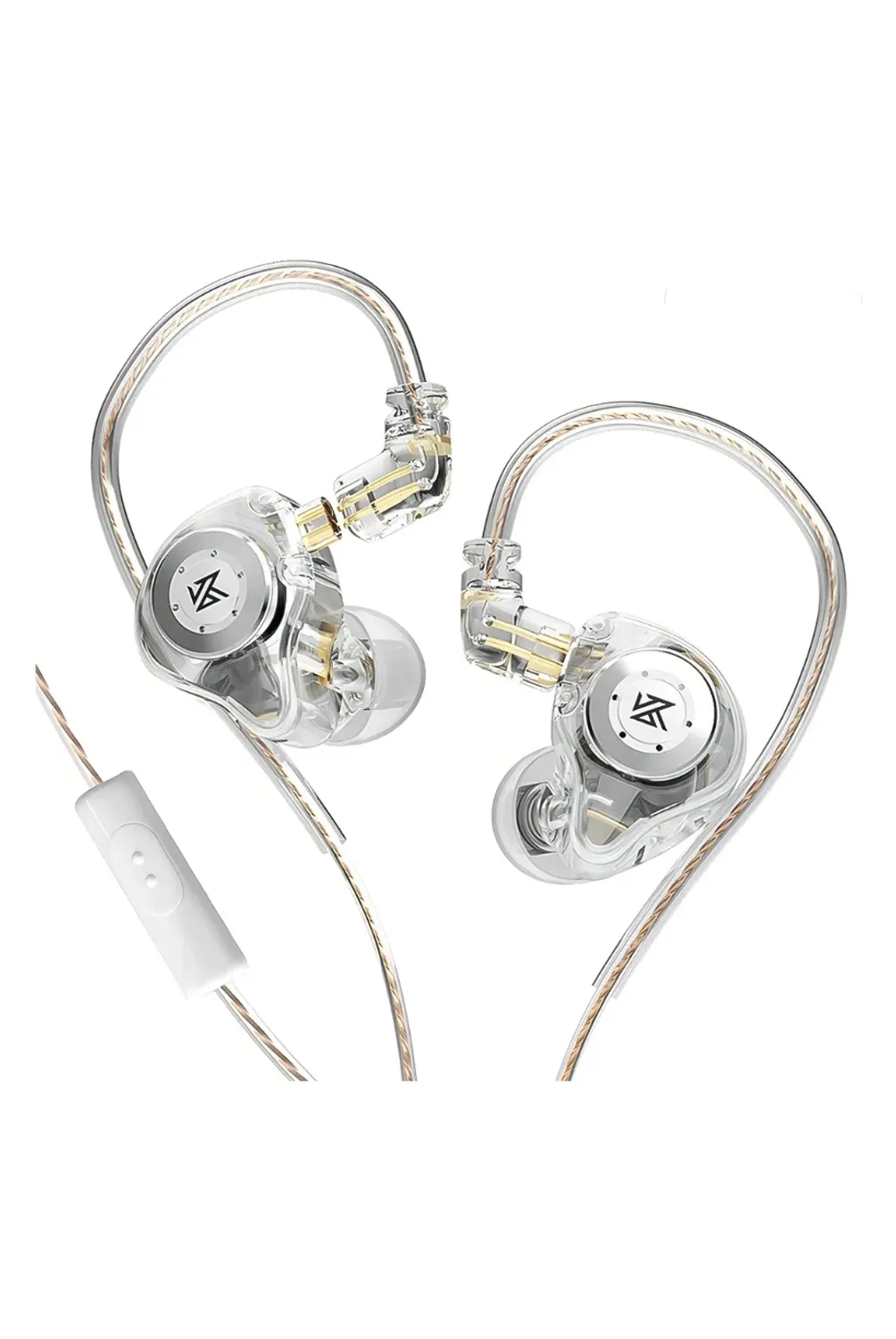 Audífonos KZ EDX PRO Crystal in-ear con micrófono y cable reemplazable