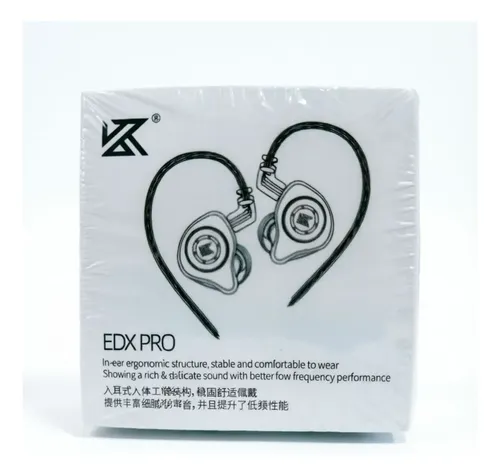 Audífonos KZ EDX PRO Crystal in-ear con micrófono y cable reemplazable