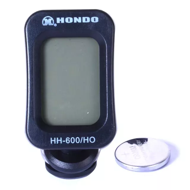 afinador cromático Hondo de clip color negro