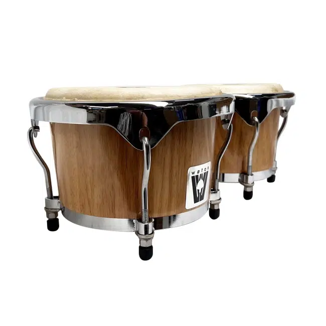 bongó Wotan madera natural de 7 y 8,5 pulgadas