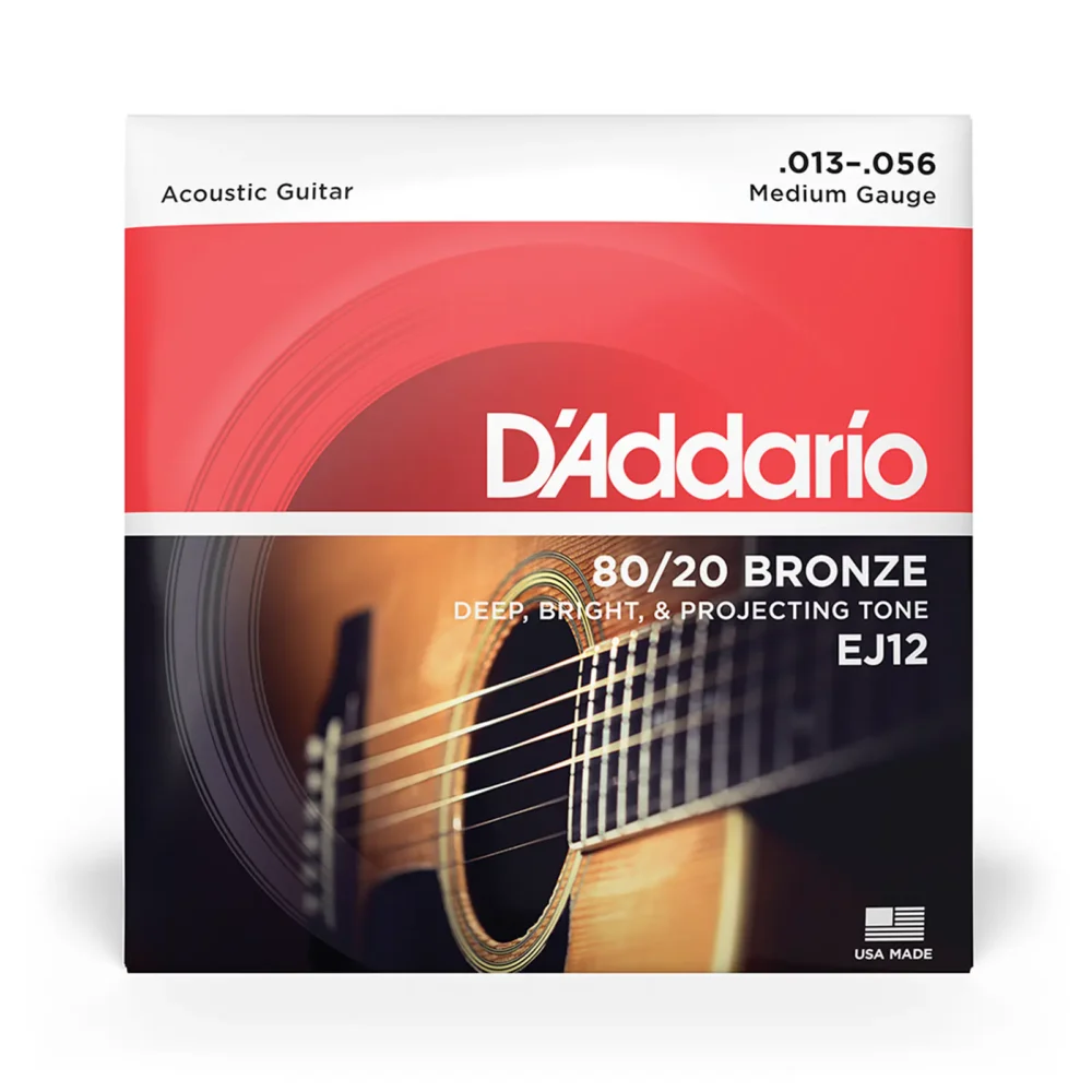 cuerdas D'Addario EJ12 13-56 para guitarra acústica