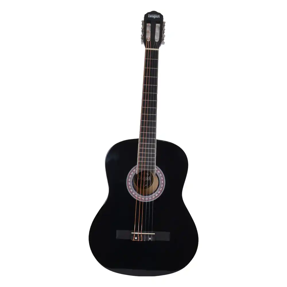 guitarra clásica Zaragoza ZN-390 39 pulgadas nylon negra