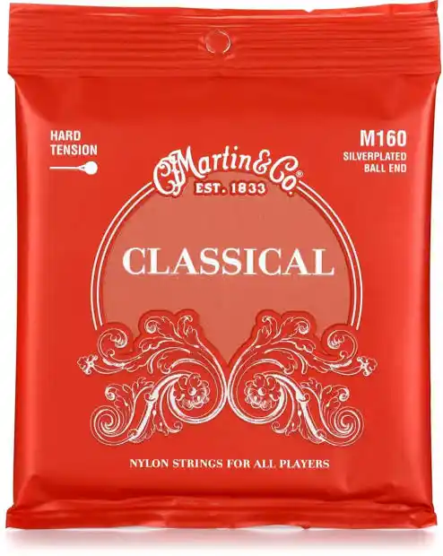 Cuerdas Martin M160 Ball-End Hard Tension para guitarra clásica