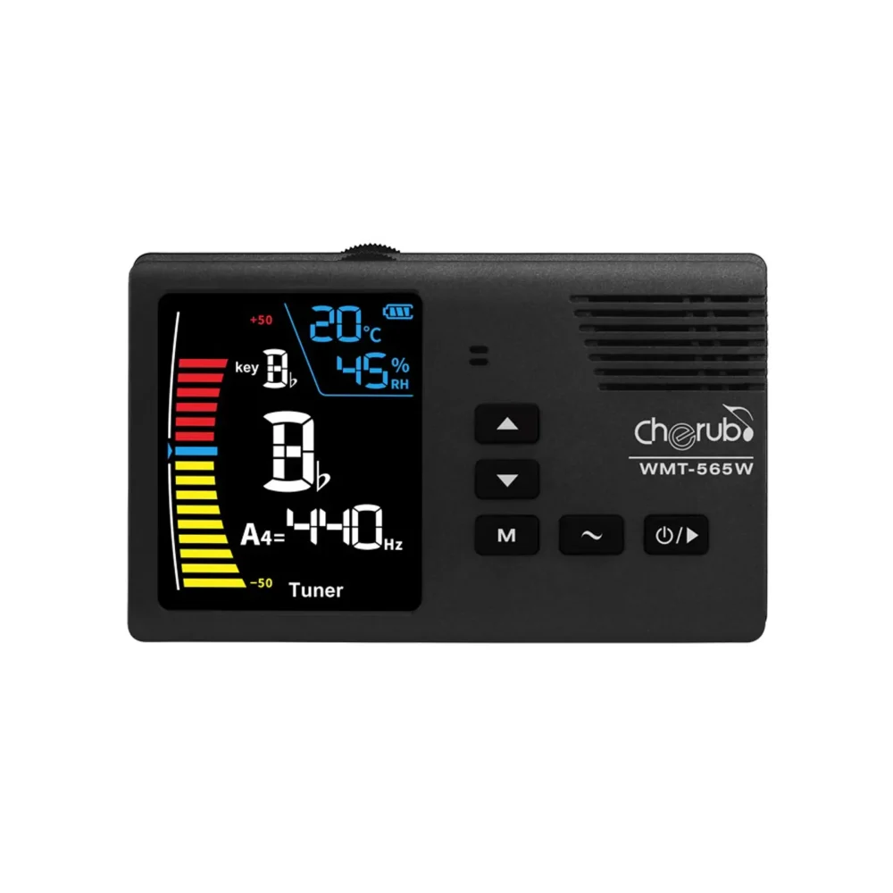 Afinador metrónomo Cherub WMT-565W 5 en 1 para instrumentos de viento