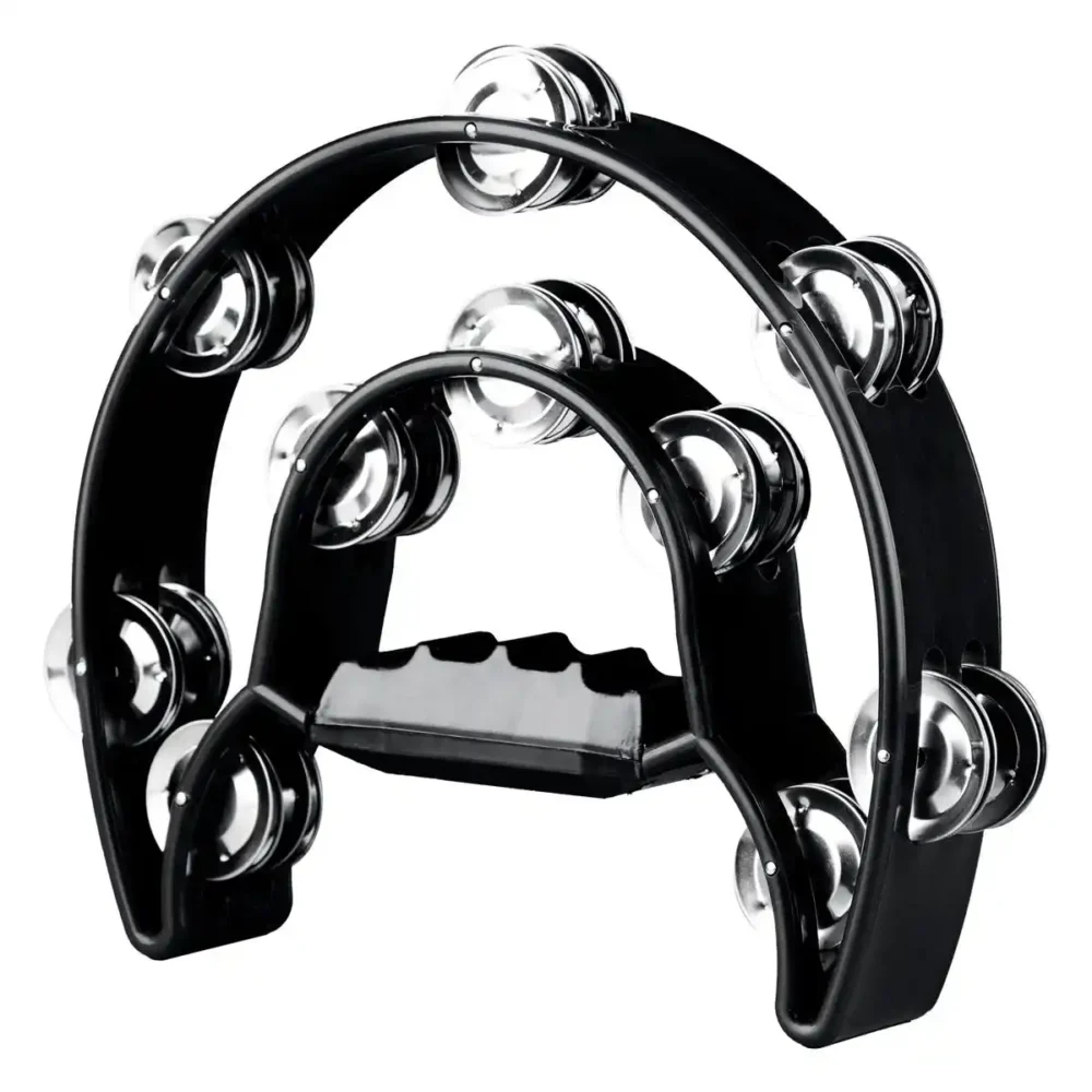 Pandero Allegro Medialuna doble con 10 hojuelas